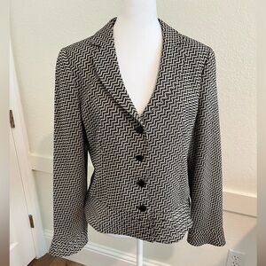 Gorgeous zigzag wool Armani Collezioni jacket 12